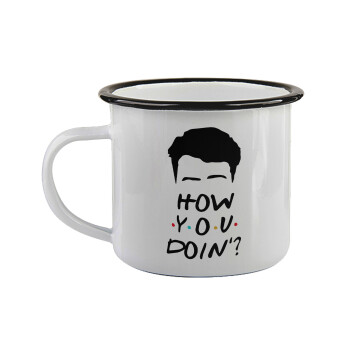 Friends how you doin?, Κούπα εμαγιέ με μαύρο χείλος 360ml