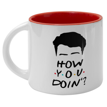 Friends how you doin?, Κούπα κεραμική 400ml Λευκή/Κόκκινη