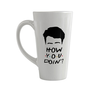 Friends how you doin?, Κούπα κωνική Latte Μεγάλη, κεραμική, 450ml