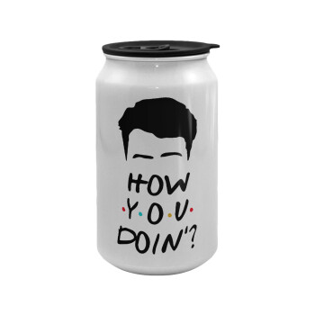 Friends how you doin?, Κούπα ταξιδιού μεταλλική με καπάκι (tin-can) 500ml