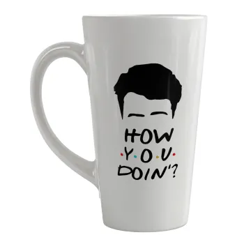 Friends how you doin?, Κούπα κωνική Latte Μεγάλη, κεραμική, 450ml