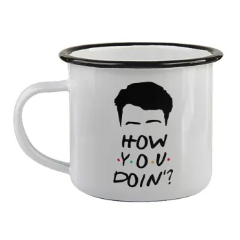 Friends how you doin?, Κούπα εμαγιέ με μαύρο χείλος 360ml