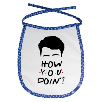 Friends how you doin?, Σαλιάρα μωρού αλέκιαστη με κορδόνι Μπλε