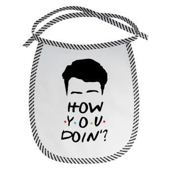 Friends how you doin?, Σαλιάρα μωρού αλέκιαστη με κορδόνι Μαύρη