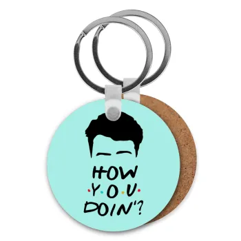 Friends how you doin?, Μπρελόκ Ξύλινο στρογγυλό MDF Φ5cm