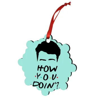 Friends how you doin?, Στολίδι Χριστουγεννιάτικο στολίδι snowflake ξύλινο 7.5cm