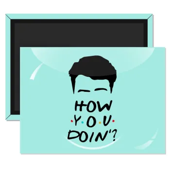 Friends how you doin?, Ορθογώνιο μαγνητάκι ψυγείου διάστασης 9x6cm