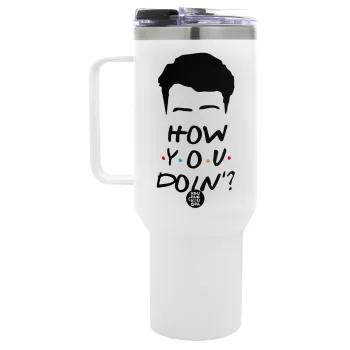 Friends how you doin?, Mega Tumbler με καπάκι, διπλού τοιχώματος (θερμό) 1,2L