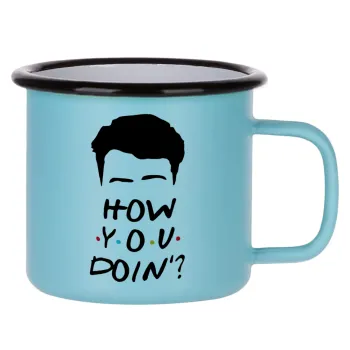 Friends how you doin?, Κούπα Μεταλλική εμαγιέ ΜΑΤ σιέλ 360ml