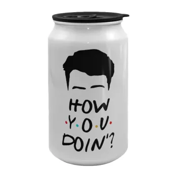 Friends how you doin?, Κούπα ταξιδιού μεταλλική με καπάκι (tin-can) 500ml