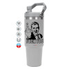 ΓΚΡΙ χρώματος Θερμός Ανοξείδωτο 890ml (30oz) με χερούλι