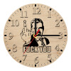 Ρολόι τοίχου ξύλινο plywood (20cm)