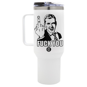 The finger, Mega Stainless steel Tumbler with lid, double wall 1,2L