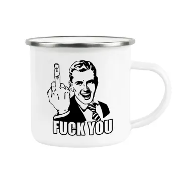 The finger, Κούπα Μεταλλική εμαγιέ λευκη 360ml