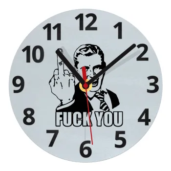 The finger, Ρολόι τοίχου γυάλινο (20cm)