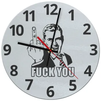 The finger, Ρολόι τοίχου γυάλινο (30cm)