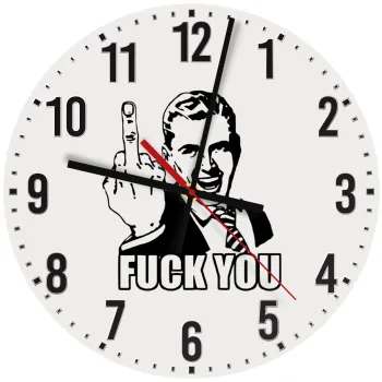 The finger, Ρολόι τοίχου ξύλινο (30cm)