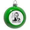 Στολίδι Χριστουγεννιάτικη μπάλα δένδρου Πράσινο 8cm