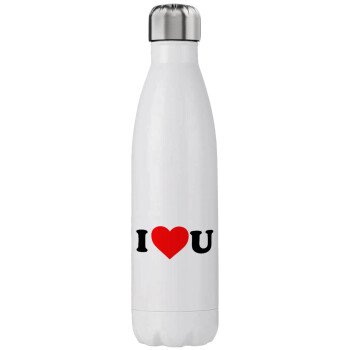 I ❤️ U, Stainless steel, double-walled, 750ml