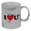 Mug ceramic marble style, 330ml