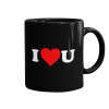 Mug black, ceramic, 330ml