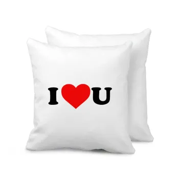 I ❤️ U, Sofa cushion 40x40cm includes filling