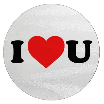 I ❤️ U, Επιφάνεια κοπής γυάλινη στρογγυλή (30cm)