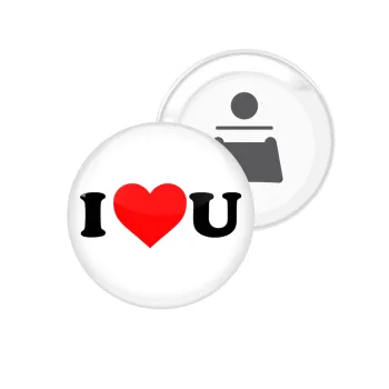 I ❤️ U, Μαγνητάκι και ανοιχτήρι μπύρας στρογγυλό διάστασης 5,9cm