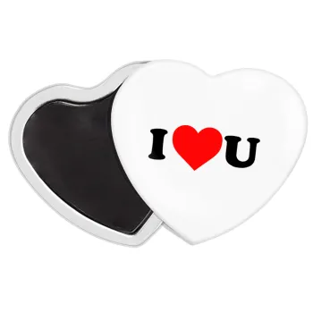 I ❤️ U, Μαγνητάκι καρδιά (57x52mm)