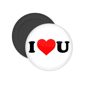 I ❤️ U, Μαγνητάκι ψυγείου στρογγυλό διάστασης 5cm