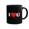 Mug black, ceramic, 330ml