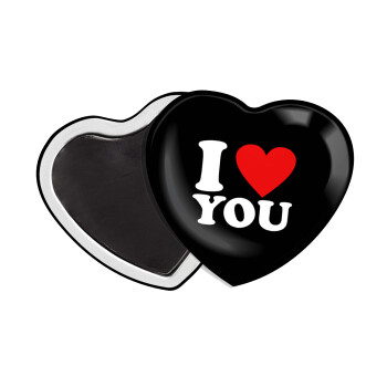 I LOVE YOU, Μαγνητάκι καρδιά (57x52mm)