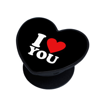 I LOVE YOU, Phone Holders Stand  καρδιά Μαύρο Βάση Στήριξης Κινητού στο Χέρι
