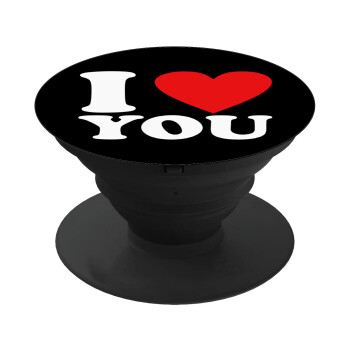 I LOVE YOU, Phone Holders Stand  Black Hand-held Mobile Phone Holder