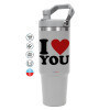 GREY color, 890ml (30oz) stainless Steel Tumbler with Handle
