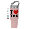 Pink color, 890ml (30oz) stainless Steel Tumbler with Handle