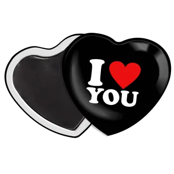 I LOVE YOU, Μαγνητάκι καρδιά (57x52mm)