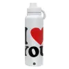 1L Stainless Steel Thermal Bottle with Phone Holder & Double Wall Insulation