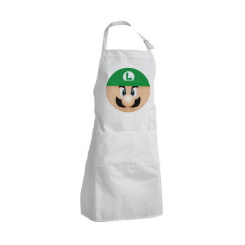 Luigi flat, Adult Chef Apron (with sliders and 2 pockets)