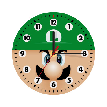 Luigi flat, Wooden wall clock (20cm)