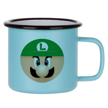 Luigi flat, Κούπα Μεταλλική εμαγιέ ΜΑΤ σιέλ 360ml