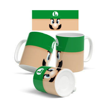 Luigi flat, Ceramic coffee mug, 330ml (1pcs)