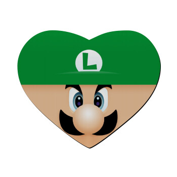 Luigi flat, Mousepad καρδιά 23x20cm