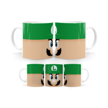 Luigi flat, Ceramic coffee mug, 330ml