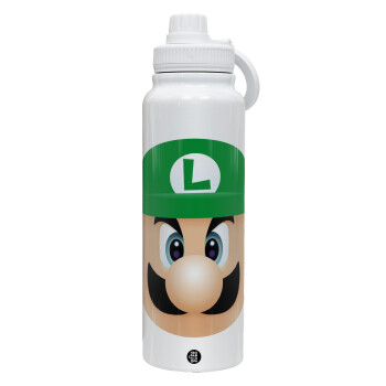 Luigi flat, Θερμός 1L Ανοξείδωτο με Βάση Κινητού & Διπλά Τοιχώματα