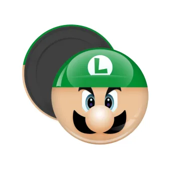 Luigi flat, Μαγνητάκι ψυγείου στρογγυλό διάστασης 5cm