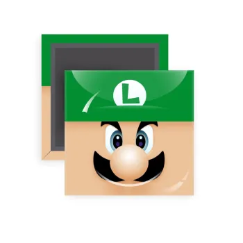 Luigi flat, Μαγνητάκι ψυγείου τετράγωνο διάστασης 5x5cm