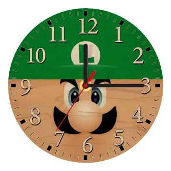 Luigi flat, Ρολόι τοίχου ξύλινο plywood (20cm)