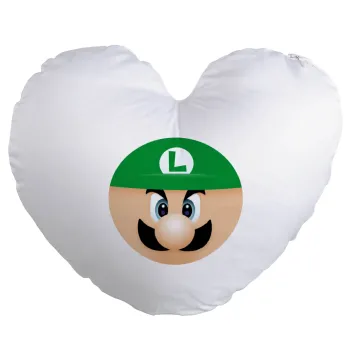 Luigi flat, Μαξιλάρι καναπέ καρδιά 40x40cm περιέχεται το  γέμισμα