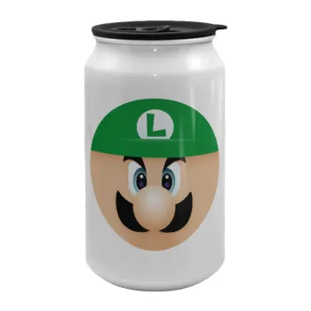 Luigi flat, Κούπα ταξιδιού μεταλλική με καπάκι (tin-can) 500ml